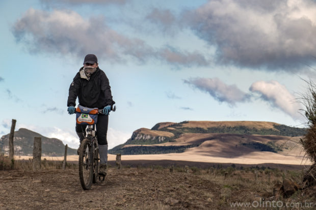 Fotografias dos percursos do Guia de Cicloturismo Circuitos do Sul - trajeto de Urubici até Bom Jardim da Serra, em Santa Catarina